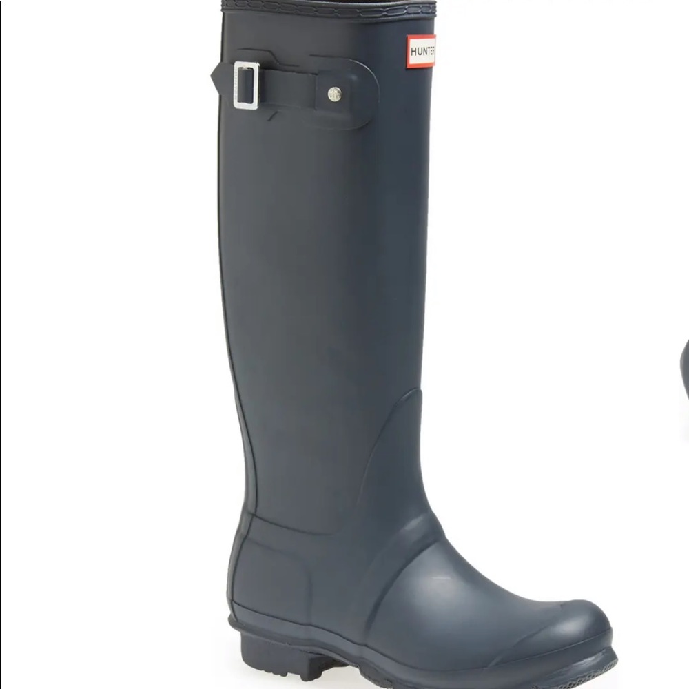 Matte Gray Tall Hunter Boots